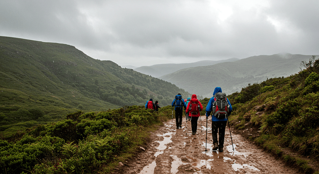 hikers on a trail